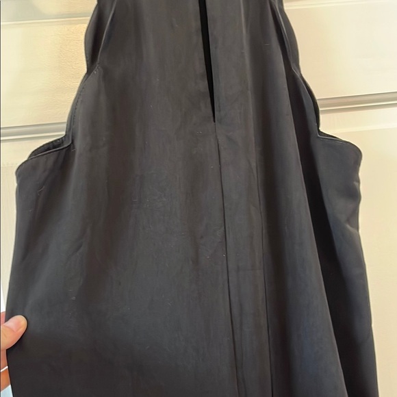 Cooperative Black Scalloped High Neck Sheath Cocktail Mini Dress - Size Medium - Picture 8 of 14